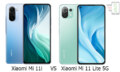 Xiaomi Mi 11i VS Xiaomi Mi 11 Lite 5G